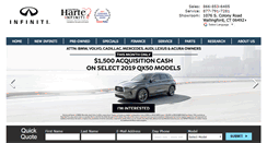 Desktop Screenshot of georgeharteinfiniti.com