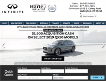 Tablet Screenshot of georgeharteinfiniti.com